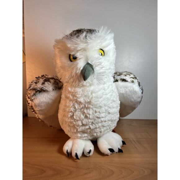 Wild Republic Snowy Owl Realistic Plush 11" Stuffed Animal - Picture 1 of 8